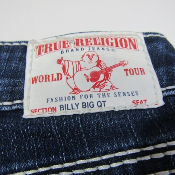 True Religion World Tour "Billy Big QT" Boot Cut Jeans Women's Size 26 28x33 - Picture 1 of 7